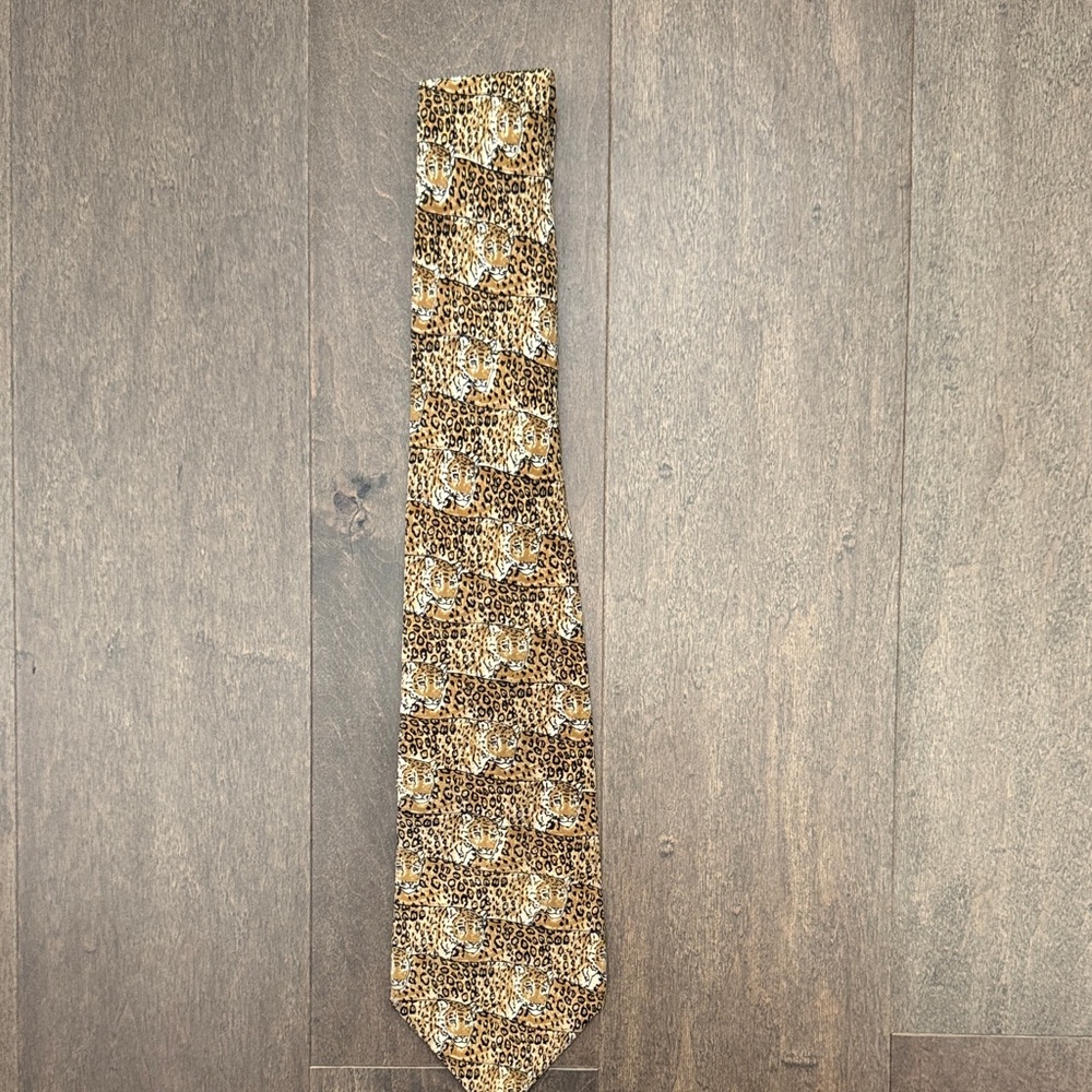 Vintage Wild Style Leopard Print Tie